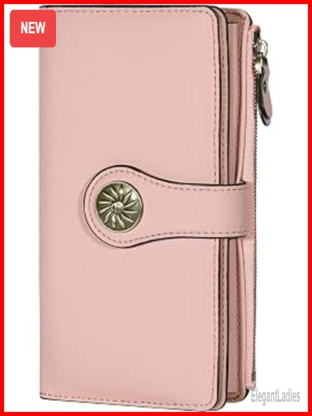 RFID Blocking Trifold Clutch Wallet Large Capacity 25 Card Slots